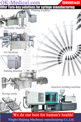50/60HZ CE/ISO zertifizierte Spritzeherstellungsmaschine mit einer Kapazität von 7 t